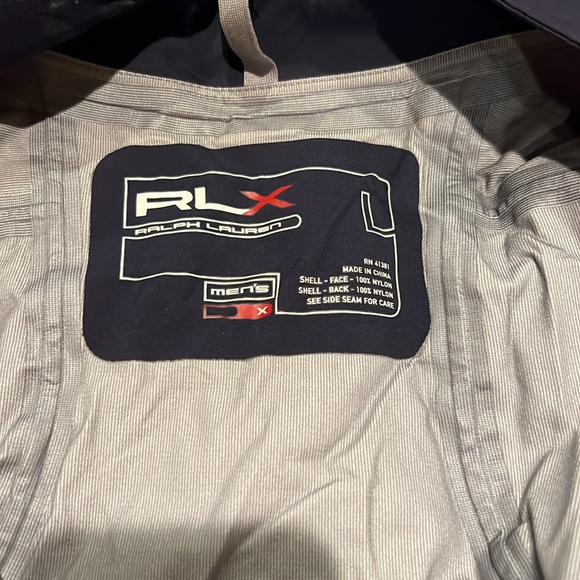 RLX Ralph Lauren Men’s Navy Blue Golf Rain Jacket & Pants Set Size Large - Picture 4 of 14